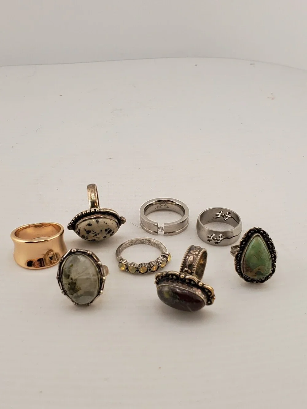 Bundle Natural Stone Plus Rings - Picture 1 of 5